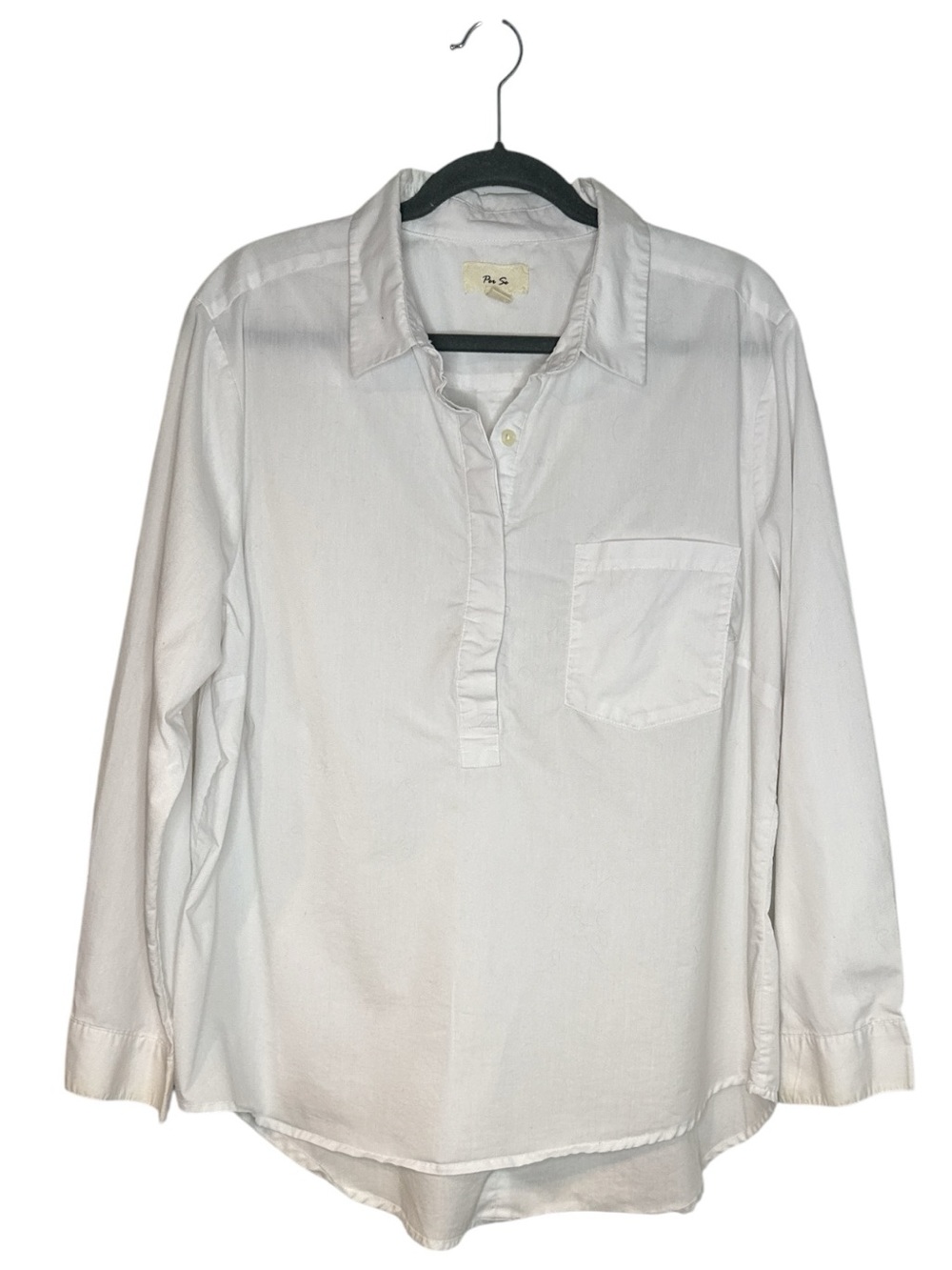 Per Se Button Long Sleeve Shirt